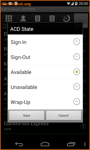 Call Control for BroadWorks screenshot