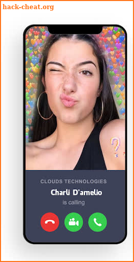 Call Damelio Charli Simulator screenshot