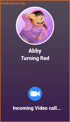 Call From Abby Turning red screenshot