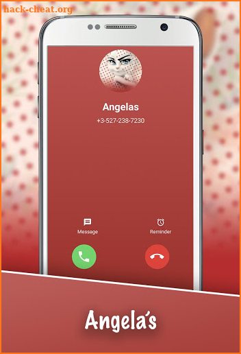 Call from Angela’s 📱 Chat + Call 'Simulation screenshot
