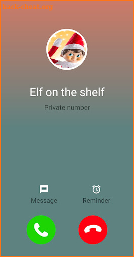 call from Elf on the shelf screenshot