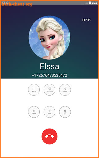Call from Elssa 📱 Chat + video call (Simulation) screenshot