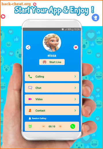 call from Elssa  simulator : chat & live prank screenshot