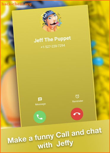 Call From Jeffy The Puppet 📱 Call Chat Simulator screenshot