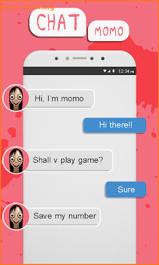 Call from MoMo creepy vid and Fake chat Simulation screenshot