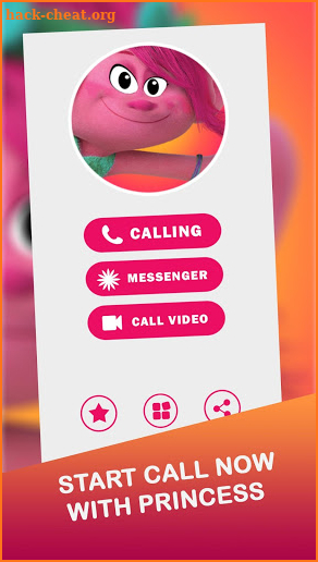 Call from poppy Chat + video call (Simulation)‏ screenshot