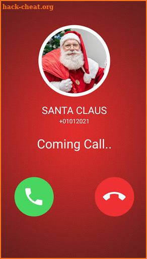 Call from Santa Claus + video call  Simulation screenshot