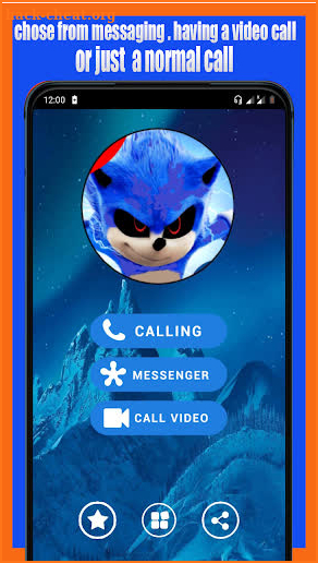 Call from Sonnic 📱 Chat + video call (Simulation) screenshot