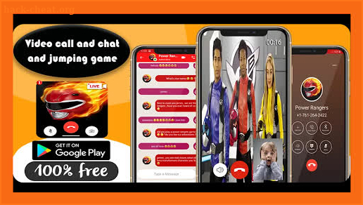 call from video power's rangers, and 📱chat prank screenshot