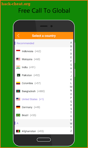 Call Global - Free International Phone Calling App screenshot