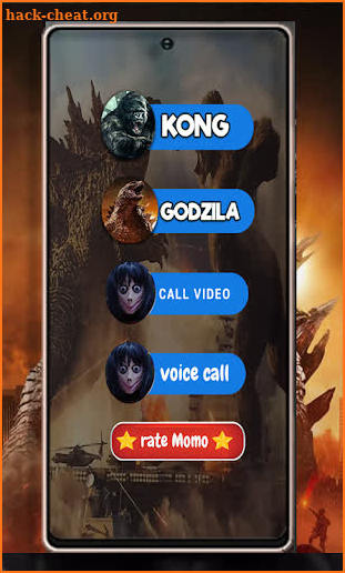 Call Godzilla and kong Horror Video Call screenshot