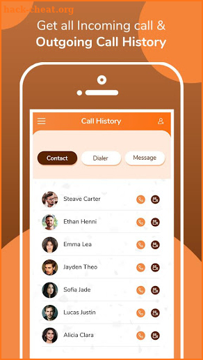 Call history & Call Detail screenshot