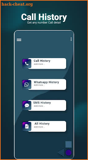 Call history : any number detail screenshot