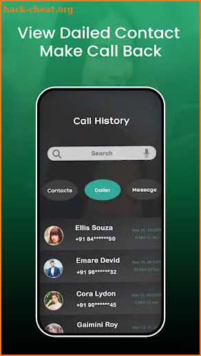 Call History of Any Number screenshot