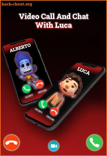Call Luca chat + Video call (Simulation) screenshot