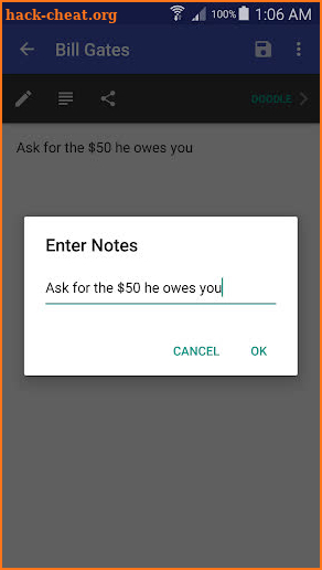 Call Notes (Floating) screenshot