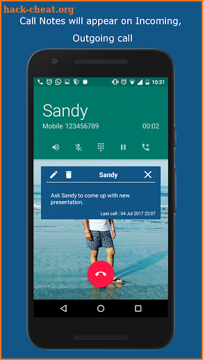 Call Notes Pro - Notes in Hand screenshot