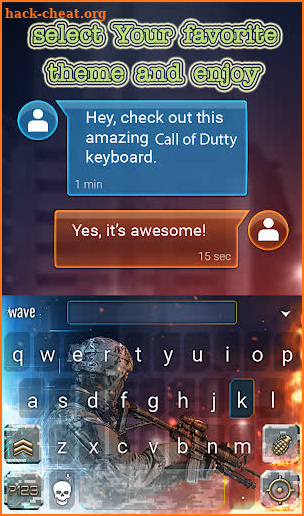 Call Of Dutty Keyboard screenshot