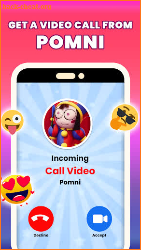 Call Pomni Circus Fake Chat screenshot