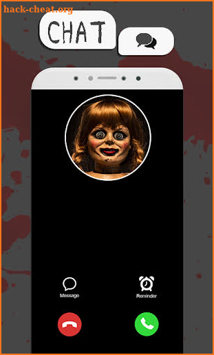 Call prank from scary doll - video creepy Momo screenshot