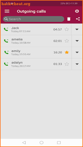 call recorder screenshot
