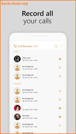 Call Recorder GOLD - ACR + Voicememo + Fingerprint screenshot