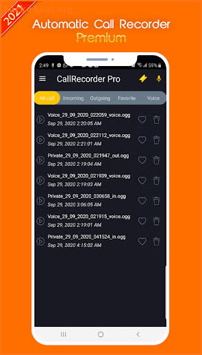 Call recorder pro - Automatic  screenshot