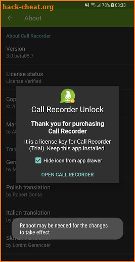 Call Recorder Unlock screenshot