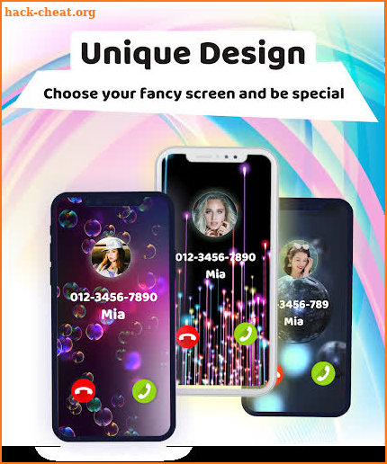 Call Screen-Color Phone, Call Flash, Theme Changer screenshot