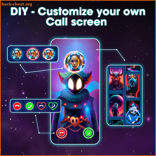 Call Screen: Color Theme Phone screenshot
