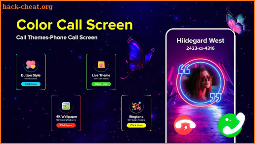 Call Screen Theme Color Call screenshot