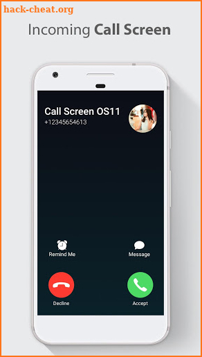 Call Screen Theme OS 11 Phone 8 screenshot