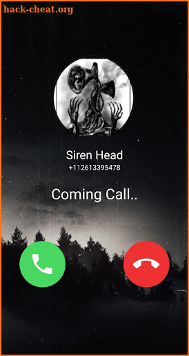 Call Siren Head chat + video call (Simulation) screenshot