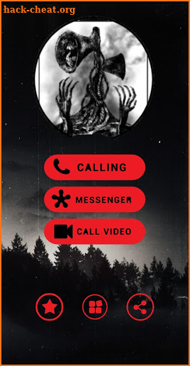 Call Siren Head chat + video call (Simulation) screenshot