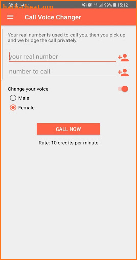 Call Voice Changer screenshot
