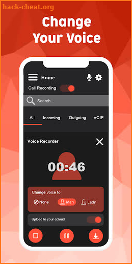 Call Voice Recording 2.0 screenshot