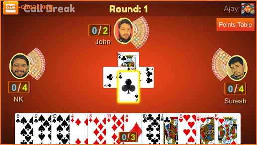 Callbreak, Kitti, Solitaire and Jutpatti Card Game screenshot