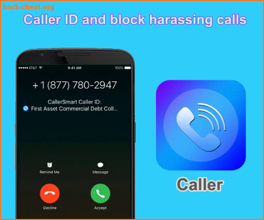 Caller ID &Block harassing calls app screenshot