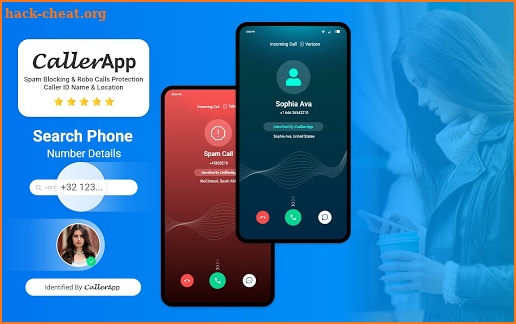 CallerApp: Phone Caller ID, Spam Call &SMS Blocker screenshot