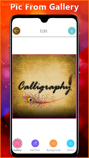 Calligraphy Font App screenshot