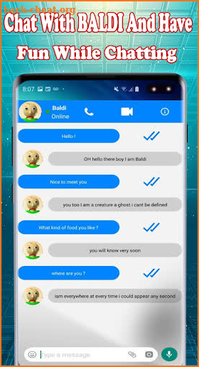 Calling Baldi's Basics - Fake Call Video 2020 screenshot