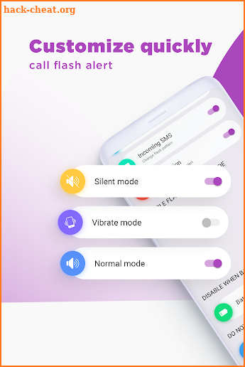 Calling Flashlight: Flash blinking on call & SMS screenshot