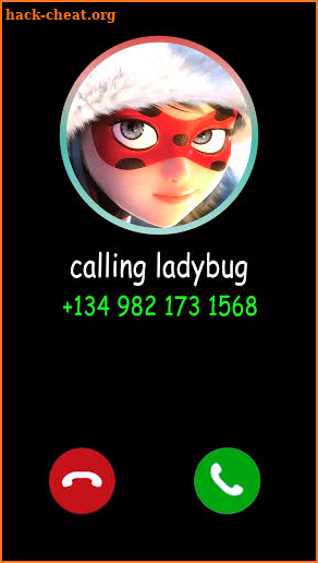 Calling Lady bug Fake Call video& Chat screenshot