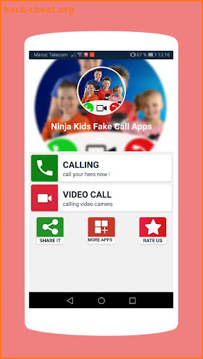 Calling Ninja kids - Call  Simulator screenshot