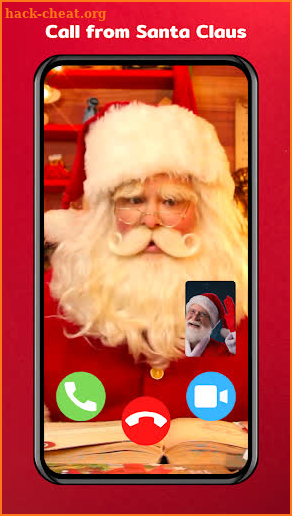 Calling SANTA CLAUS Simulated Fake Video Call App screenshot