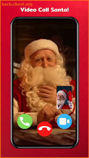 Calling SANTA CLAUS Simulated Fake Video Call App screenshot