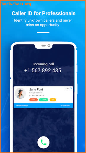 Calls.AI - Professional Caller ID, Tasks & Notes screenshot