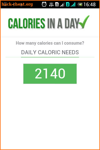 Calorie Calc + screenshot