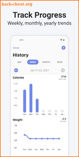 Calory: Simple Calorie Counter screenshot