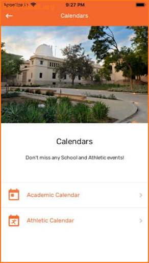 Caltech Student Resources screenshot